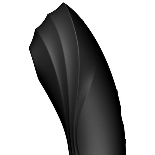 Vibrador y Succionador de Clítoris Curvy Trinity 4. Negro