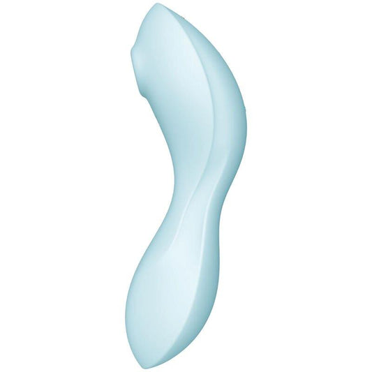Masajeador vibrador clitoris Curvy Trinity 5 con APP Azul