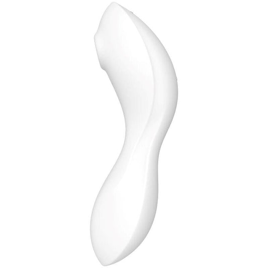 Masajeador vibrador clitoris Curvy Trinity 5 con APP Blanco
