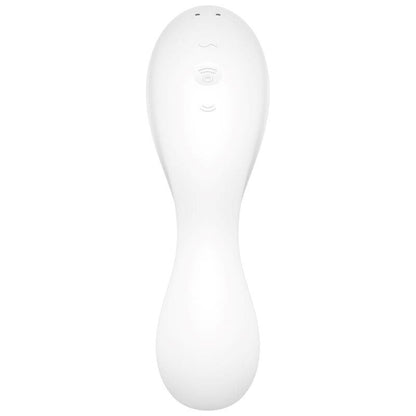 Masajeador vibrador clitoris Curvy Trinity 5 con APP Blanco
