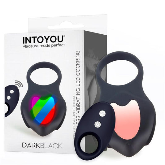 Anillo vibrador con Led Control Remoto USB, Silicona