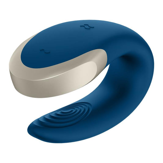 Vibrador Parejas con doble motor, control remoto y APP Azul