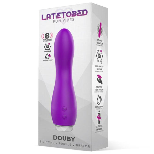 Vibrador de Silicona Púrpura. 8 Funciones. Potente