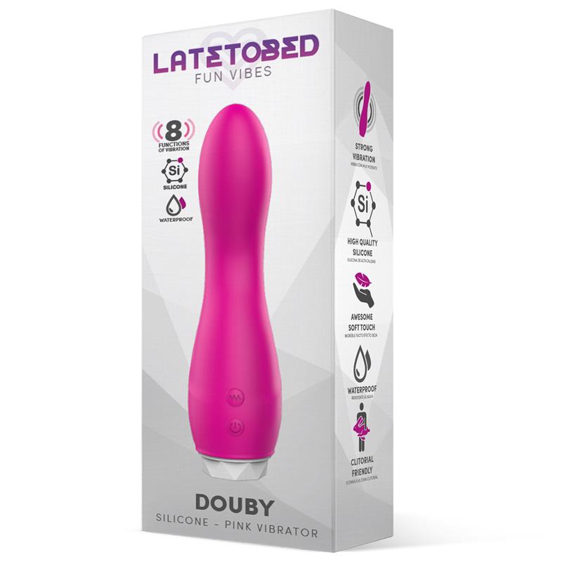 Vibrador de Silicona Rosa. 8 Funciones. Potente