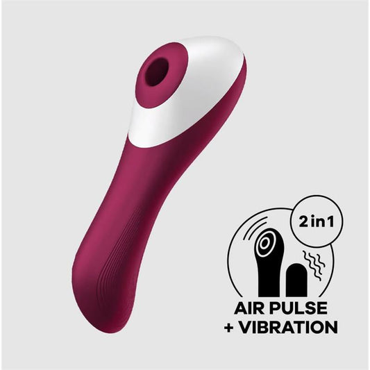 Vibrador y Succionador Dual Crush. USB. Rojo