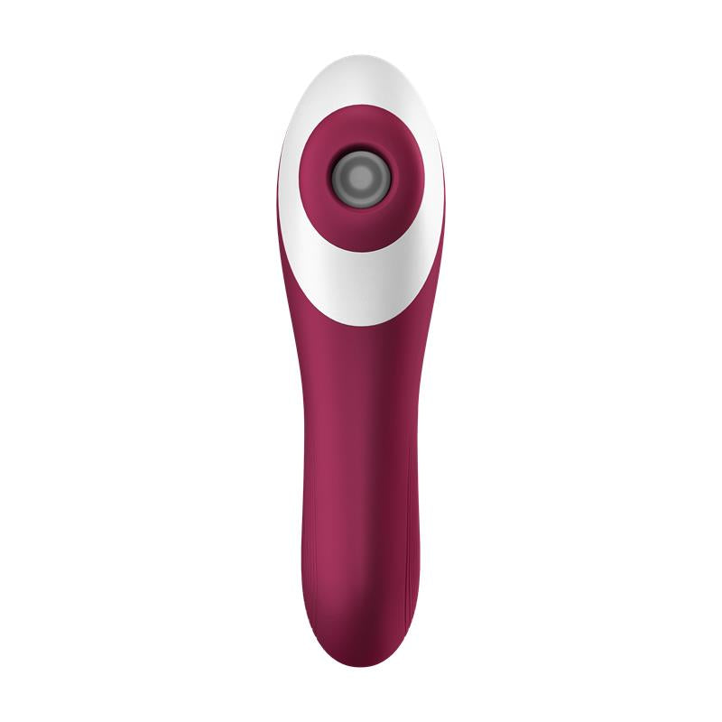 Vibrador y Succionador Dual Crush. USB. Rojo