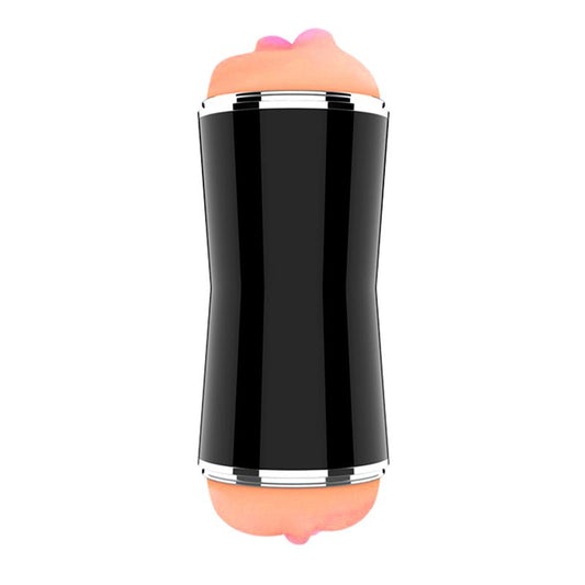 Masturbador Masculino Doble: Vagina y Boca. Suave y Sedoso