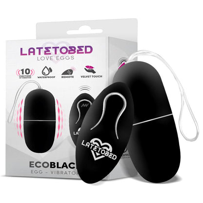Huevo Vibrador con Control Remoto Negro. Potente Motor
