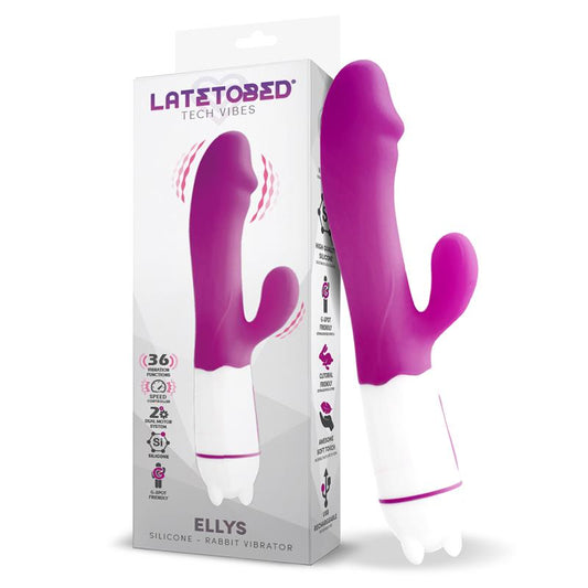 Vibrador de Silicona 36 Funciones. Potente. Púrpura