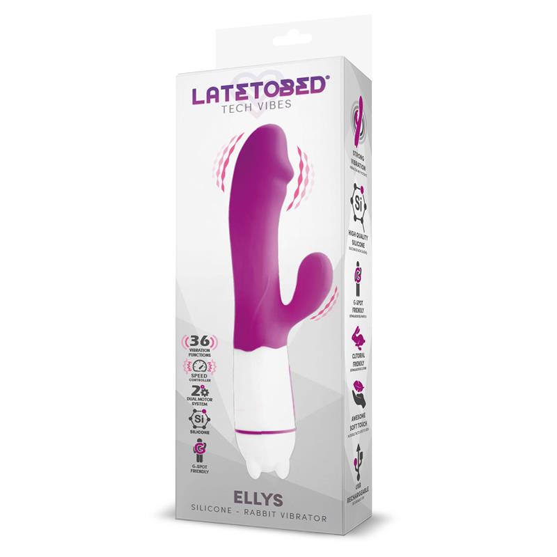 Vibrador de Silicona 36 Funciones. Potente. Púrpura