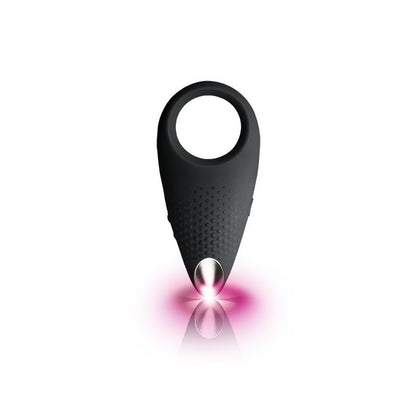 Anillo vibrador recargable por USB negro