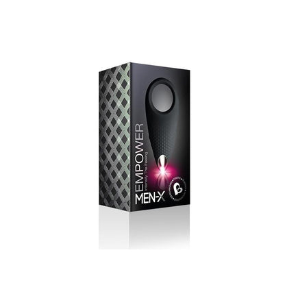 Anillo vibrador recargable por USB negro