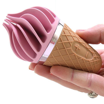 Estimulador de Clitoris con Forma de helado de fresa. USB