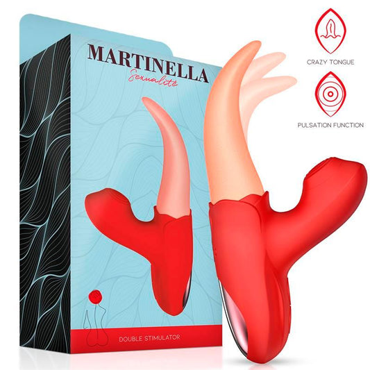 Masajeador Vibrador Clitoris Estimulador con Lengua y Pulsación