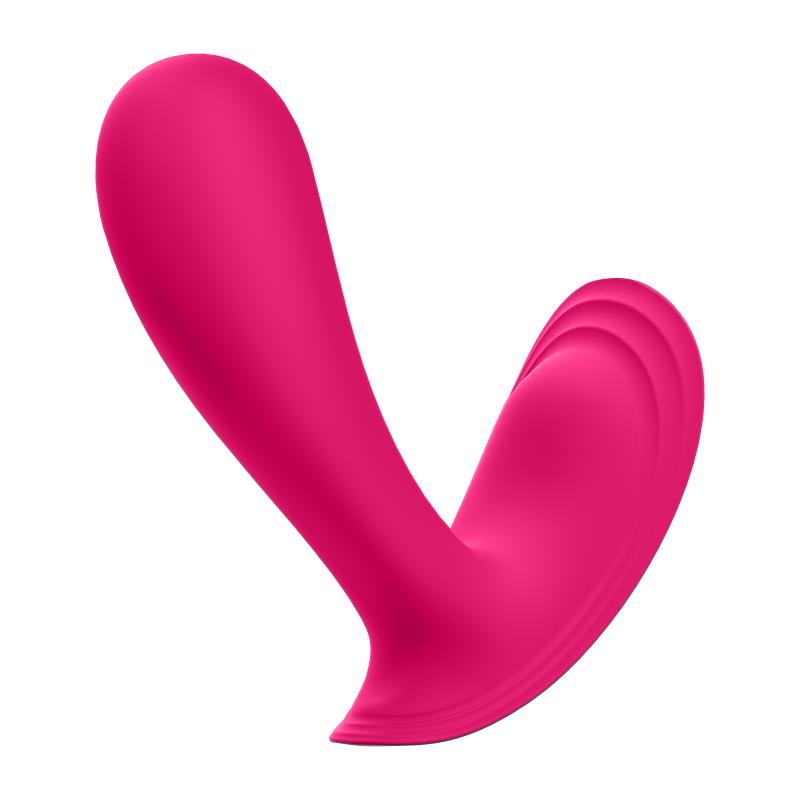Vibrador Punto G. Con APP Rosa. Top Secret. Silicona Suave
