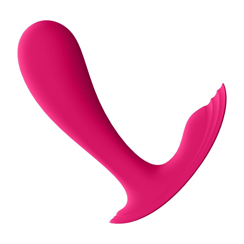 Vibrador Punto G. Con APP Rosa. Top Secret. Silicona Suave
