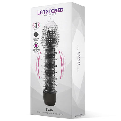 Vibrador Para Parejas Evan Negro. Multivelocidad. Jelly