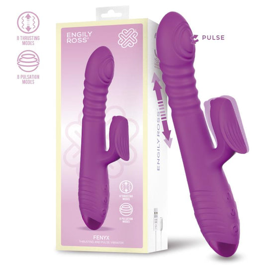 Vibrador Punto G con empuje y pulsación. 3 motores