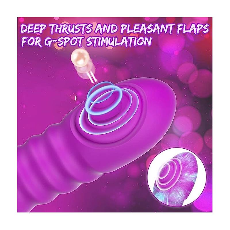Vibrador Punto G con empuje y pulsación. 3 motores