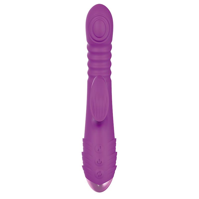 Vibrador Punto G con empuje y pulsación. 3 motores