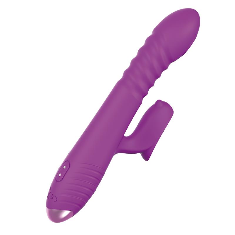 Vibrador Punto G con empuje y pulsación. 3 motores