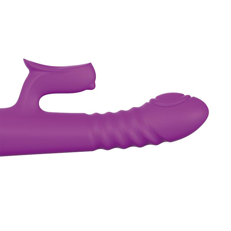 Vibrador Punto G con empuje y pulsación. 3 motores