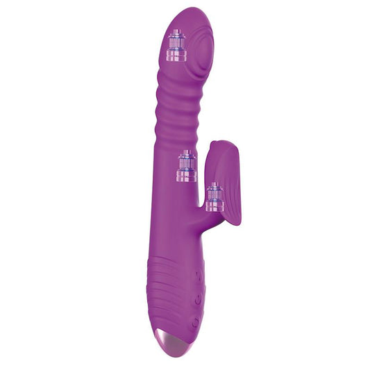 Vibrador Punto G con empuje y pulsación. 3 motores