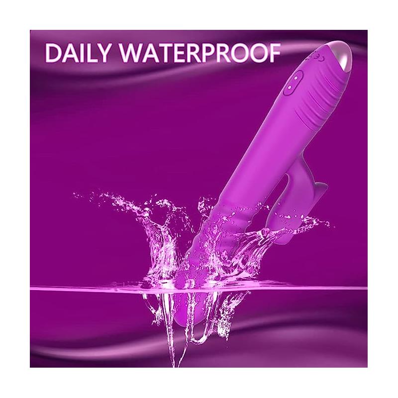 Vibrador Punto G con empuje y pulsación. 3 motores