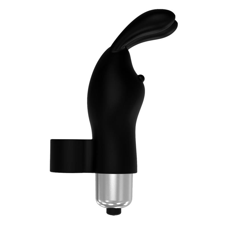 Bala Vibradora con Conejito de Silicona Negro