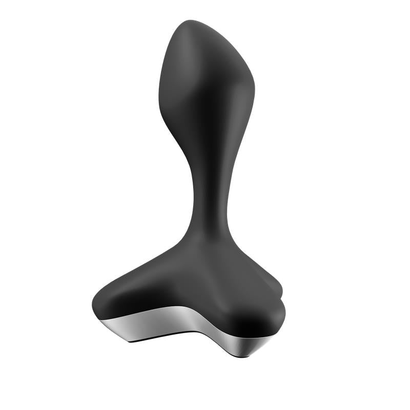 Plug Anal con Vibración Negro. 2 motores. USB