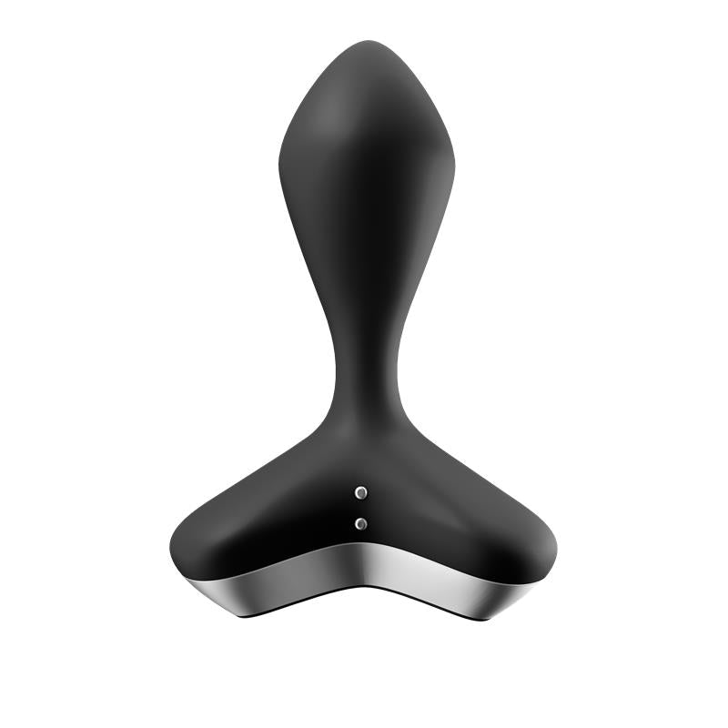 Plug Anal con Vibración Negro. 2 motores. USB