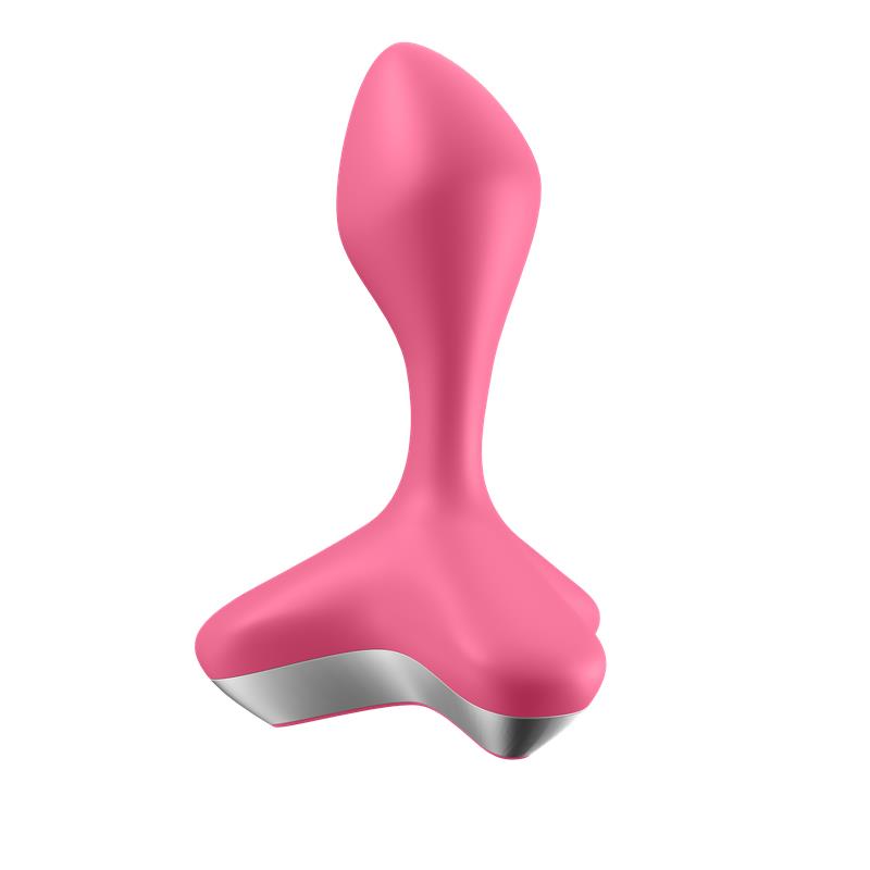 Plug Anal con Vibración Rosa. 2 motores. USB
