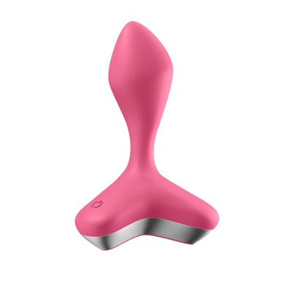 Plug Anal con Vibración Rosa. 2 motores. USB