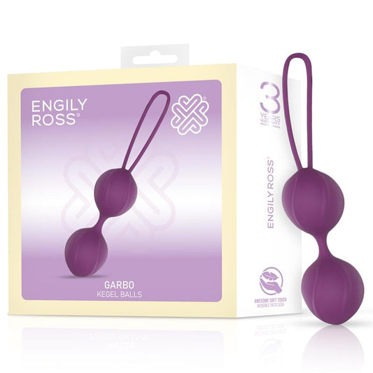 Garbo. Bolas Kegel con Bola Doble de Silicona Púrpura