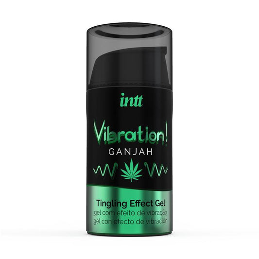 Gel Vibrador Efecto Calor y Frío 15ml, sabor Cannabis
