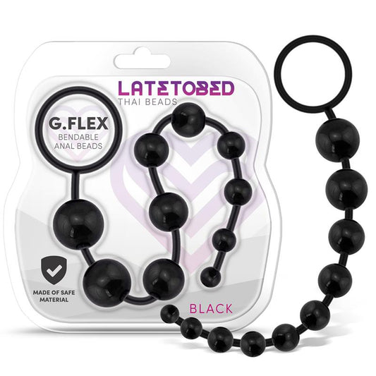 Bolas Tailandesas Flexibles Negras. Tamaño ascendente