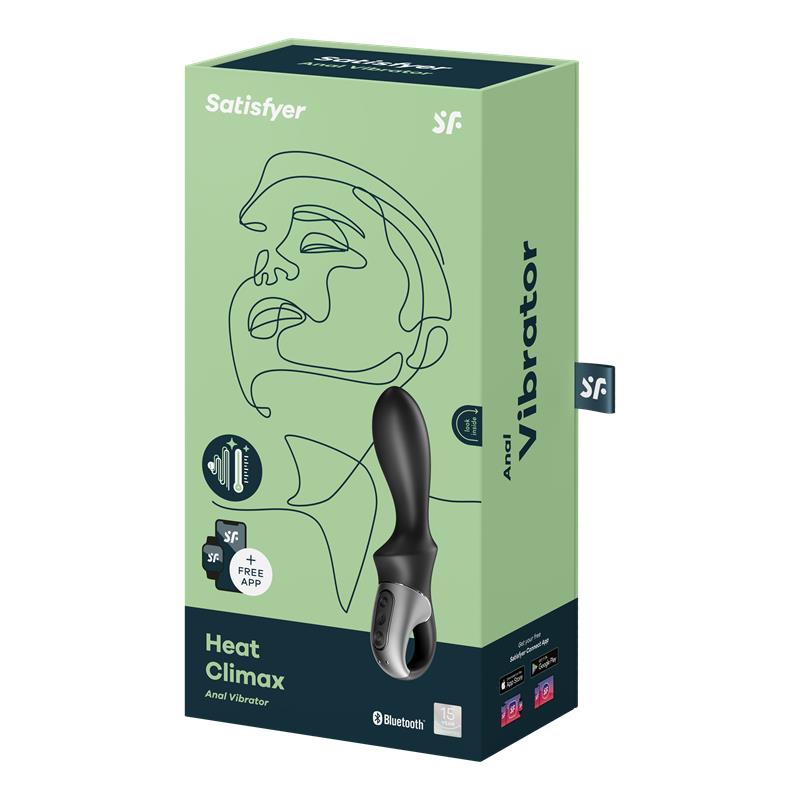 Vibrador Anal Punto G y Punto P. Función de Calor. Heat Climax