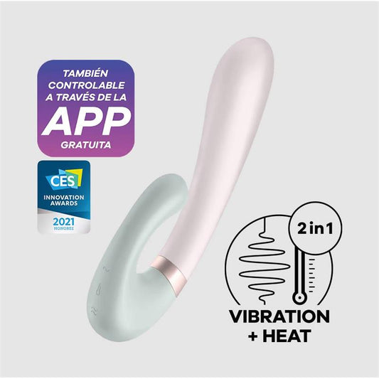 Vibrador con Efecto Calor y APP Heat Wave Menta