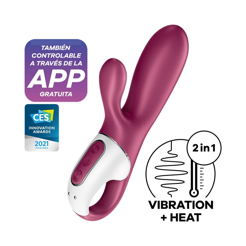 Bala Vibradora con Conejito Hot Bunny Efecto Calor