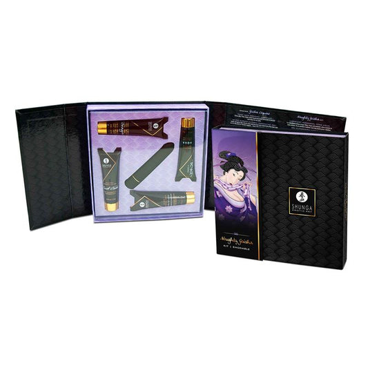 Kit de viaje con aceites, lubricante, geles bala vibradora