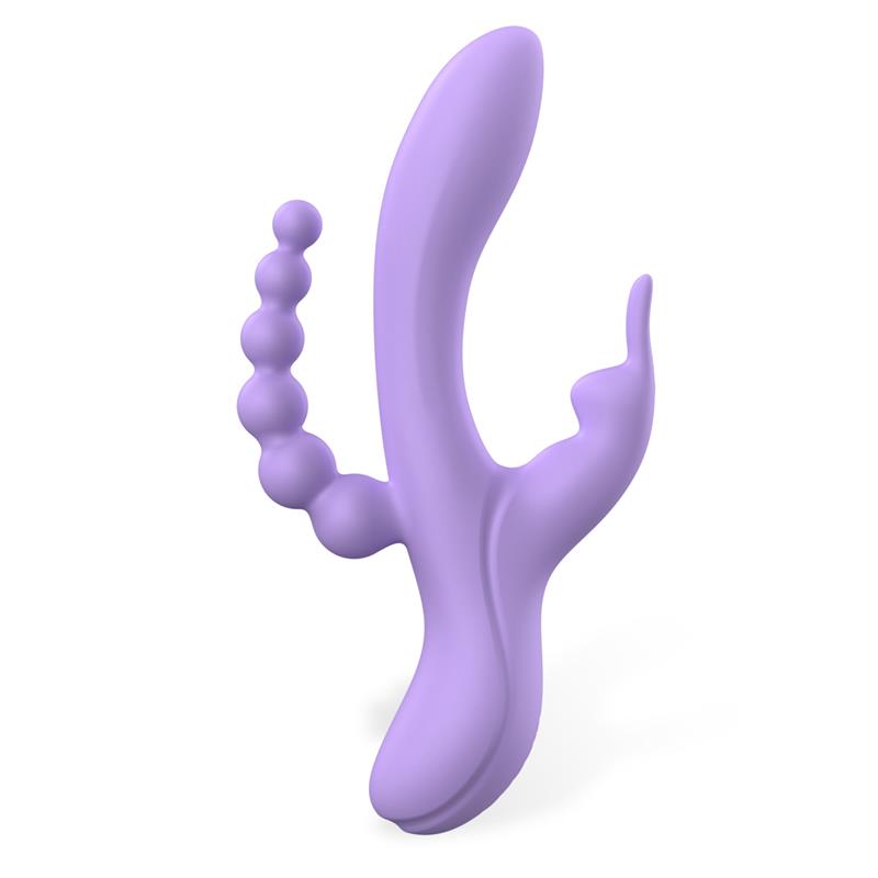 Lindsay Vibrador con Cadena Anal Silicona Líquida Unibody