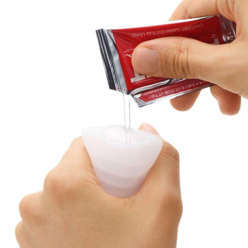 Masturbador para el Pene un sólo uso. Pequeño y discreto