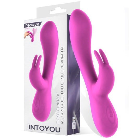 Vibrador Unibody de Silicona Líquida Flexible Rosa. USB