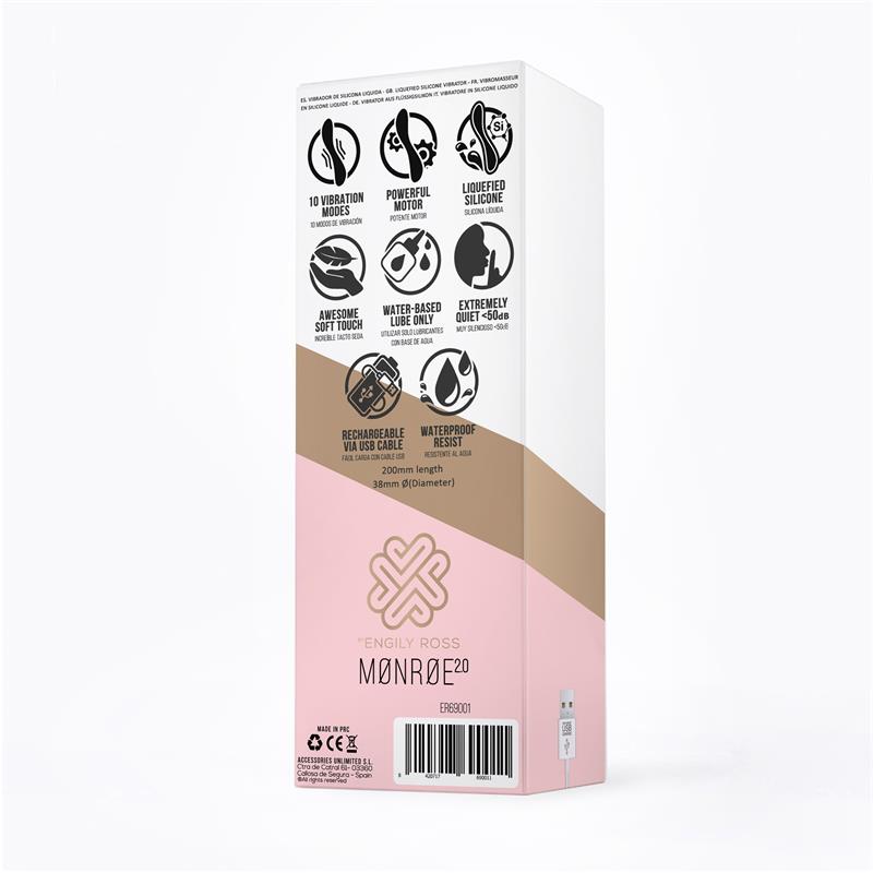 Vibrador Silicona Líquida Inyectada. Unibody. Monroe 2