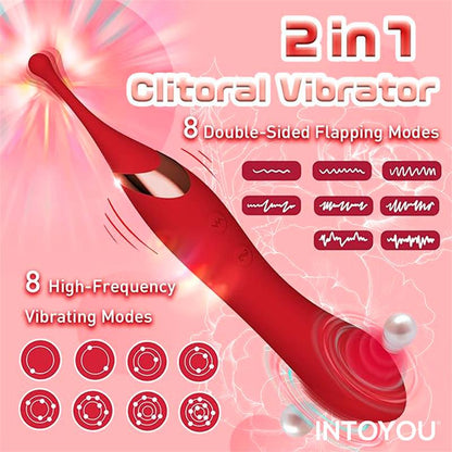 Estimulador de Clítoris Pulsación y Vibración. 3 Cabezales