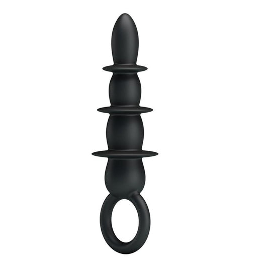 Plug Anal 3 Zonas Negro. 4 Bolas que van creciendo