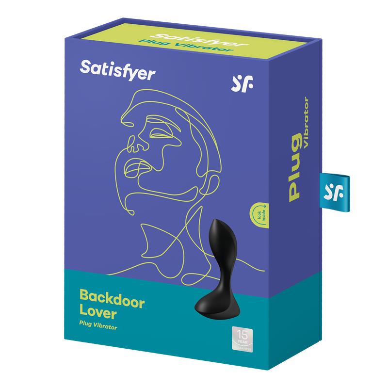 Plug Anal Backdoor Lover Negro. Modo silencioso