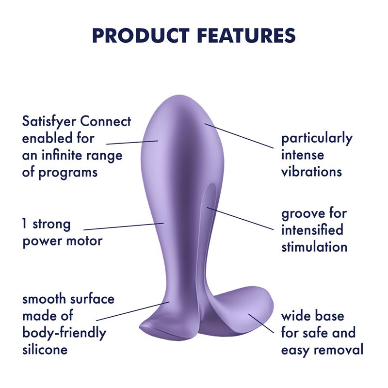 Intensity Plug Anal con Vibración Unisex. Con APP Satisfyer Connect
