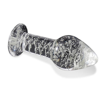 Plug anal de cristal que brilla en la oscuridad