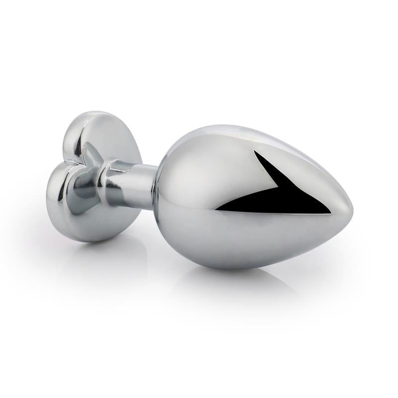 Plug Anal Joya en forma de Corazón Rojo Rubí Talla S